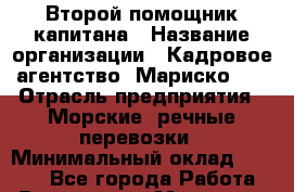 Второй помощник капитана › Название организации ­ Кадровое агентство "Мариско-2" › Отрасль предприятия ­ Морские, речные перевозки › Минимальный оклад ­ 5 000 - Все города Работа » Вакансии   . Мордовия респ.